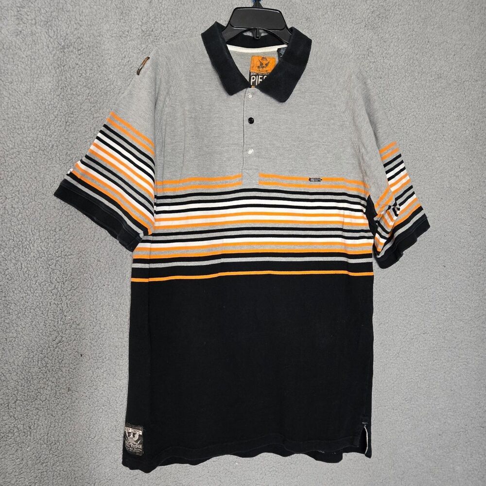 Akademiks Polo Shirt Piece Keeper Asap Small Arms Patrol Mens 3XL Multicolor